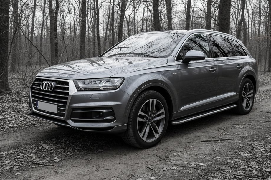 Audi Q7 2015–2026 Sidosteg Maydos V2 (2 st, aluminium / rostfritt stål) Image