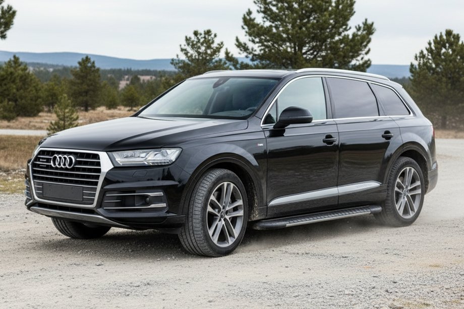 Audi Q7 2015–2026 Sidosteg Bosphorus Grey (2 st, aluminium) Image