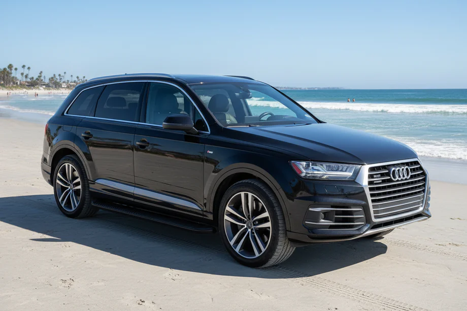 Audi Q7 2015–2026 Sidosteg Tayga Black (2 st, aluminium) Image