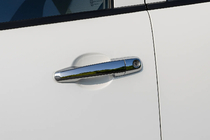 Mitsubishi L200 2006–2015 Dörrhandtagskåpor (4 st, rostfritt stål) Carmos - turkiskt stål foto 1