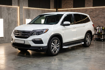 Honda Pilot 2015–2022 Sidosteg Allmond White (2 st, aluminium) foto 1
