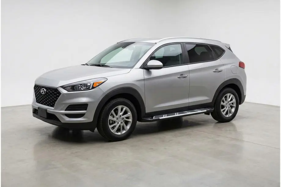 Hyundai Tucson TL 2016–2021 Sidosteg Sunrise (2 st, aluminium) Image
