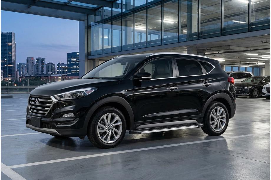 Hyundai Tucson TL 2016–2021 Sidosteg Maya (2 st, aluminium) Image