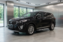 Kia Sorento III UM 2014–2020 Sidosteg Sunrise (2 st, aluminium) foto 1