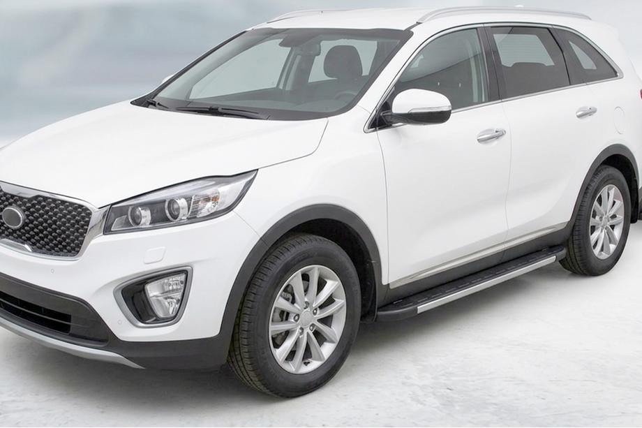 Kia Sorento III UM 2014–2020 Sidosteg Duru (2 st, aluminium) Image