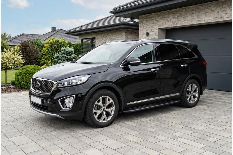 Kia Sorento III UM 2014–2020 Sidosteg Bosphorus Black (2 st, aluminium) Image