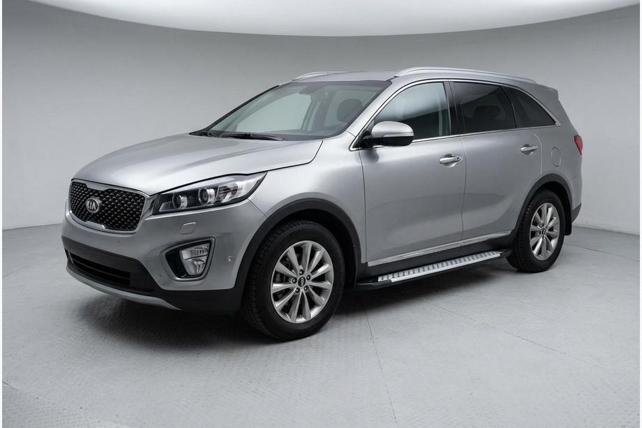 Kia Sorento III UM 2014–2020 Sidosteg Allmond Grey (2 st, aluminium) Foto 1