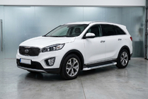 Kia Sorento III UM 2014–2020 Sidosteg Allmond White (2 st, aluminium) foto 1