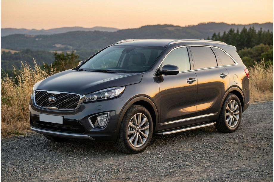 Kia Sorento III UM 2014–2020 Sidosteg Fullmond (2 st, aluminium) Image