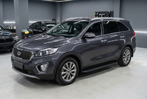 Kia Sorento III UM 2014–2020 Sidosteg Tayga Black (2 st, aluminium) foto 1