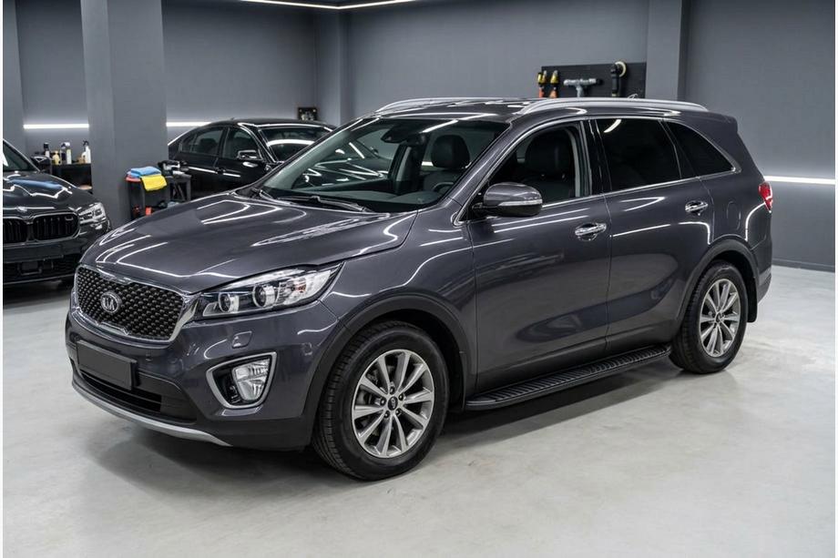 Kia Sorento III UM 2014–2020 Sidosteg Tayga Black (2 st, aluminium) Image