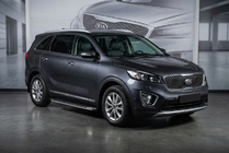Kia Sorento III UM 2014–2020 Sidosteg BlackLine (2 st, aluminium) foto 1