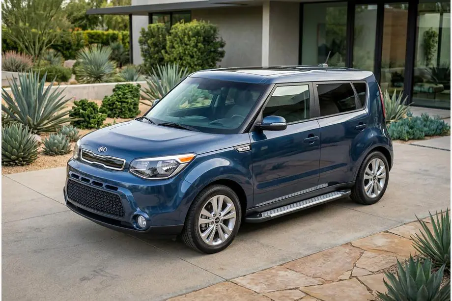 Kia Soul II 2013–2018 Sidosteg Allmond Grey (2 st, aluminium) Image