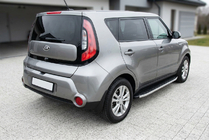 Kia Soul II 2013–2018 Sidosteg Fullmond (2 st, aluminium) foto 1