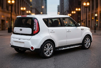 Kia Soul II 2013–2018 Sidosteg Sunrise (2 st, aluminium) foto 1