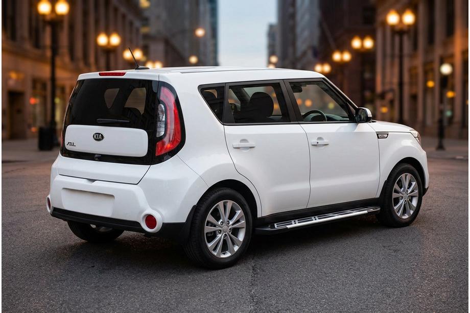 Kia Soul II 2013–2018 Sidosteg Sunrise (2 st, aluminium) Image