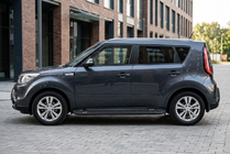 Kia Soul II 2013–2018 Sidosteg RedLine Black (2 st, aluminium) foto 1