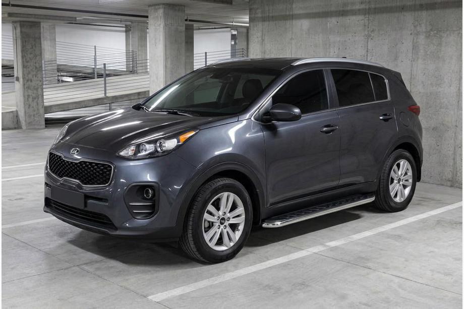 Kia Sportage 2015–2021 Sidosteg Maydos V1 (2 st, aluminium / rostfritt) Image