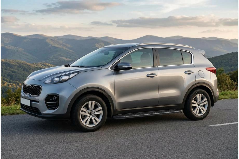 Kia Sportage 2015–2021 Sidosteg Bosphorus Black (2 st, aluminium) Image