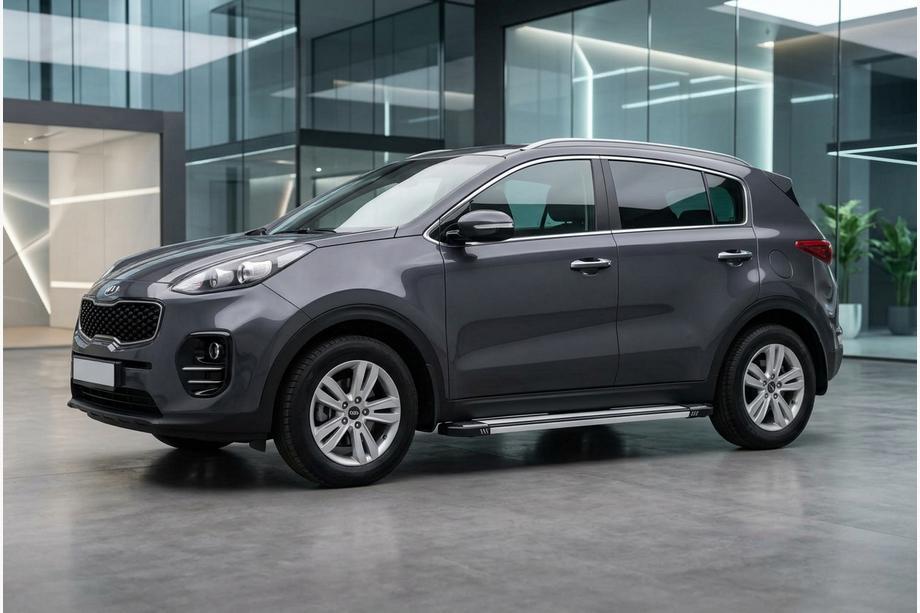 Kia Sportage 2015–2021 Sidosteg Rainbow (2 st, aluminium) Image