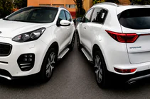 Kia Sportage 2015–2021 Sidosteg Allmond Grey (2 st, aluminium) foto 4
