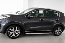 Kia Sportage 2015–2021 Sidosteg Fullmond (2 st, aluminium) foto 1