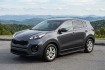 Kia Sportage 2015–2021 Sidosteg Tayga Black (2 st, aluminium) foto 1