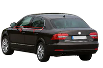 Skoda Superb 2009–2015 Fönsterlister (4 st, rostfritt) foto 1
