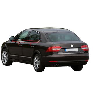 Fönsterlister (4 st, rostfritt) Skoda Superb 2009–2015 foto 1