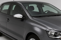 Volkswagen Polo 2010–2017 Spegelskal HB (2 st, rostfritt stål) foto 1