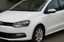 Volkswagen Polo 2010–2017 Spegelskal HB (2 st, rostfritt stål) foto 3