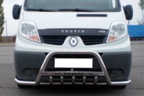 Renault Trafic 2001–2015 Frontbåge med sidobågar Exclusive (rostfritt) foto 1