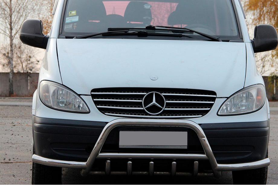 Mercedes Vito W639 2004–2014 Frontbåge WT003 i rostfritt stål med sidostänger Image