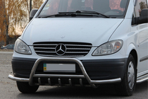 Mercedes Viano 2004–2014 Frontbåge WT003-Plus med sidobågar (rostfritt stål) foto 3