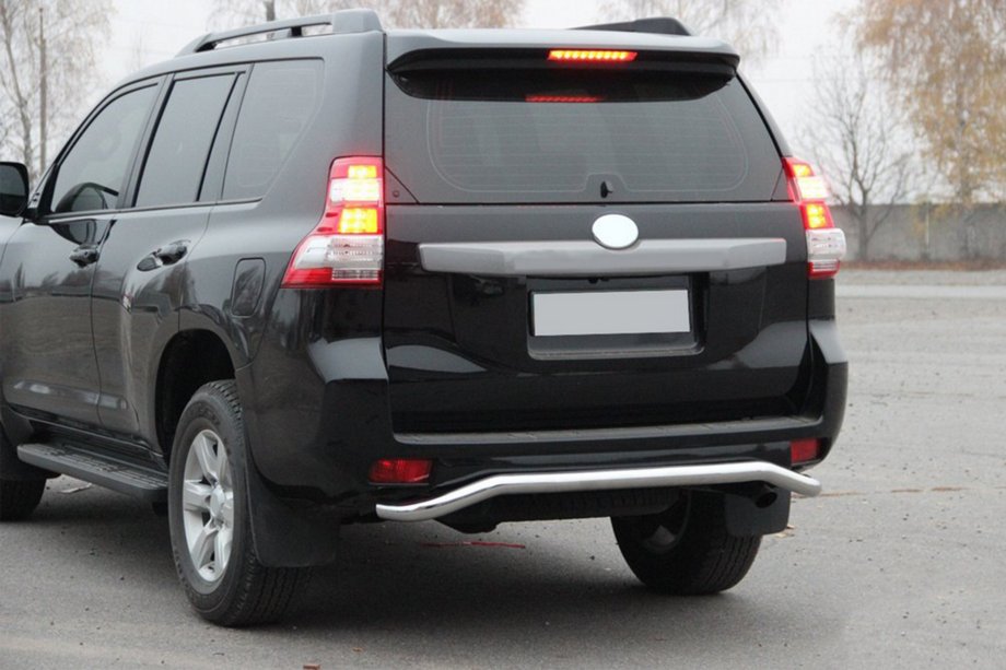 Toyota Land Cruiser Prado 150 2009–2023 Bakre skyddsbåge AK008 (rostfritt stål) Foto 2