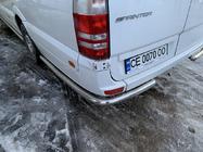 Volkswagen Crafter 2006–2016 Sidorör bakom bakhjulet, vinklade (2 st, rostfritt) Extra lång foto 11
