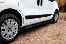 Citroen Nemo 2007–2017 Sidosteg Rainbow Black (2 st, aluminiumprofil) foto 1
