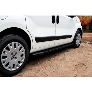 Sidosteg Rainbow Black (2 st, aluminiumprofil) Fiat Fiorino/Qubo 2008–2024 foto 1
