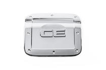 Kia Cerato 1 2004–2009 Kromad tanklockskåpa (kromad plast) foto 2