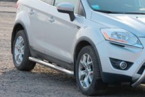 Ford Kuga 2008–2013 Raka sidorör (2 st, rostfritt stål) foto 2
