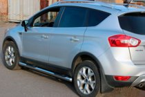 Ford Kuga 2008–2013 Raka sidorör (2 st, rostfritt stål) foto 3