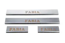 Skoda Fabia 2000–2007 Instegslister Carmos (4 st, rostfritt stål) foto 4