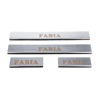 Instegslister Carmos (4 st, rostfritt stål) Skoda Fabia 2000–2007 foto 4
