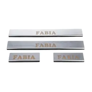 Instegslister Carmos (4 st, rostfritt stål) Skoda Fabia 2000–2007 foto 4