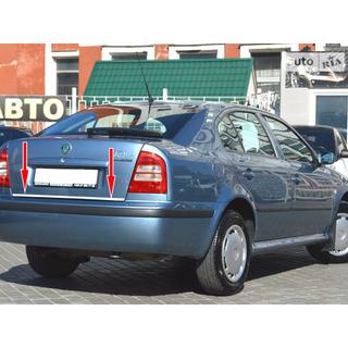 Kromlist till baklucka (rostfritt stål) Skoda Octavia I Tour A4 1996–2010 foto 2