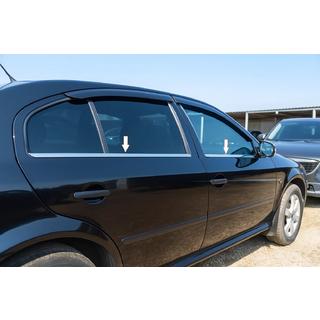 Fönsterlister (4 st, rostfritt) Skoda Octavia II A5 2006–2010 foto 1