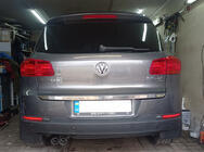 Volkswagen Tiguan 2007–2016 Kromlist till baklucka (rostfritt stål) foto 1