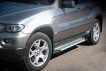 BMW X5 E53 1999–2006 Sidosteg Allmond Grey (2 st, aluminium) foto 1