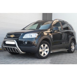 Främre frontbåge WT002 (rostfritt stål) Chevrolet Captiva 2006–2019 foto 2