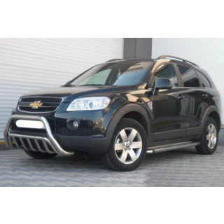 Främre frontbåge WT002 (rostfritt stål) Chevrolet Captiva 2006–2019 foto 2